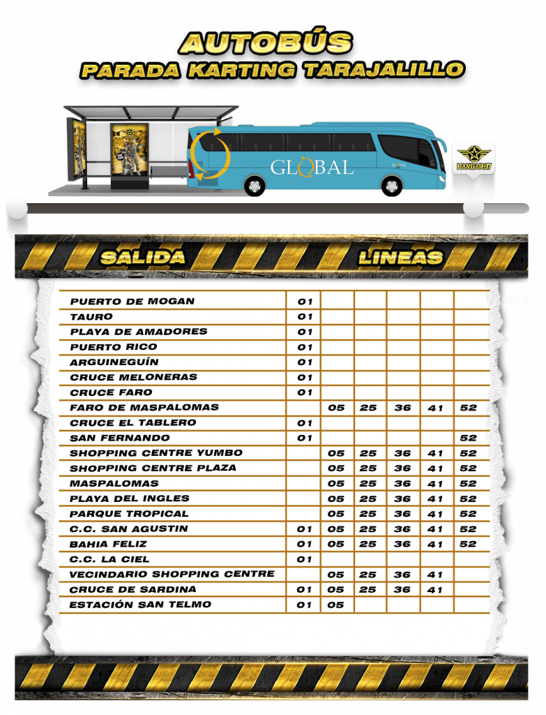 BUS2 en parque temático Gran Canaria Hangar37