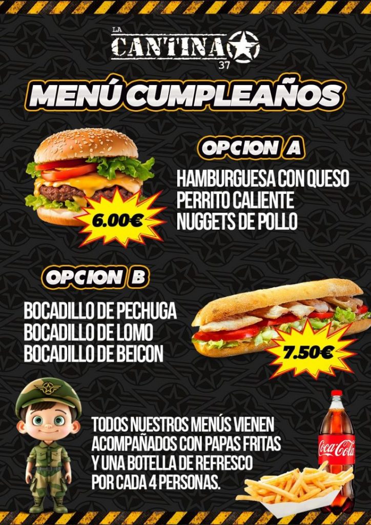 Cumpleaños 10 cumpleaños gran canaria menús