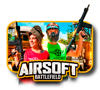 botones airsoft en parque temático Gran Canaria Hangar37