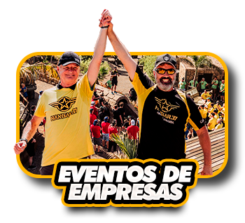 botones empresa en parque temático Gran Canaria Hangar37