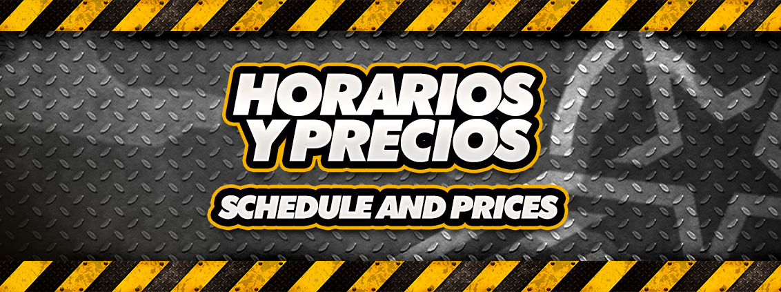 CABECERA HORARIO 1 en parque temático Gran Canaria Hangar37