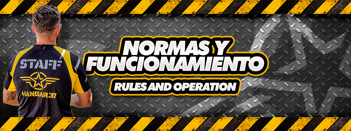 CABECERA normas 1 en parque temático Gran Canaria Hangar37