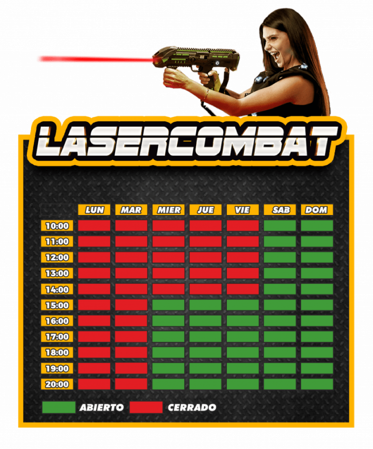Horarios lasercombat hangar37 en parque temático Gran Canaria Hangar37